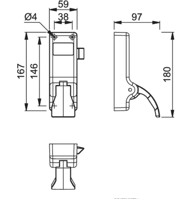ARRONE Hoppe AR883 Single Push Pad Emergency Exit - Image 3
