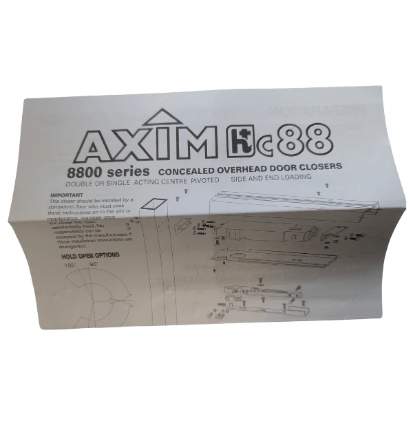 Axim Concealed Overhead Transom Closer TC 8800 Series- ACT8802910 - Image 4