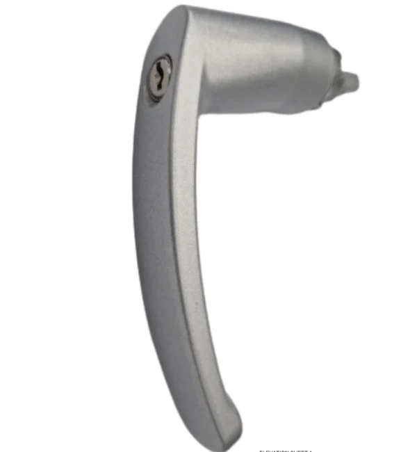 GENUINE KAWNEER tilt and turn handle with rosette, key and fixing - Image 3