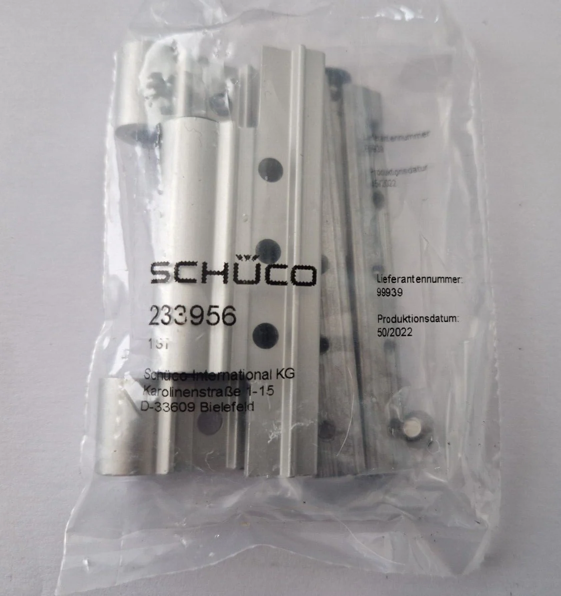 GENUINE Schuco 233956 Door hinge- intermediate bi-fold door hinge for Schuco ASS70HI - Image 3