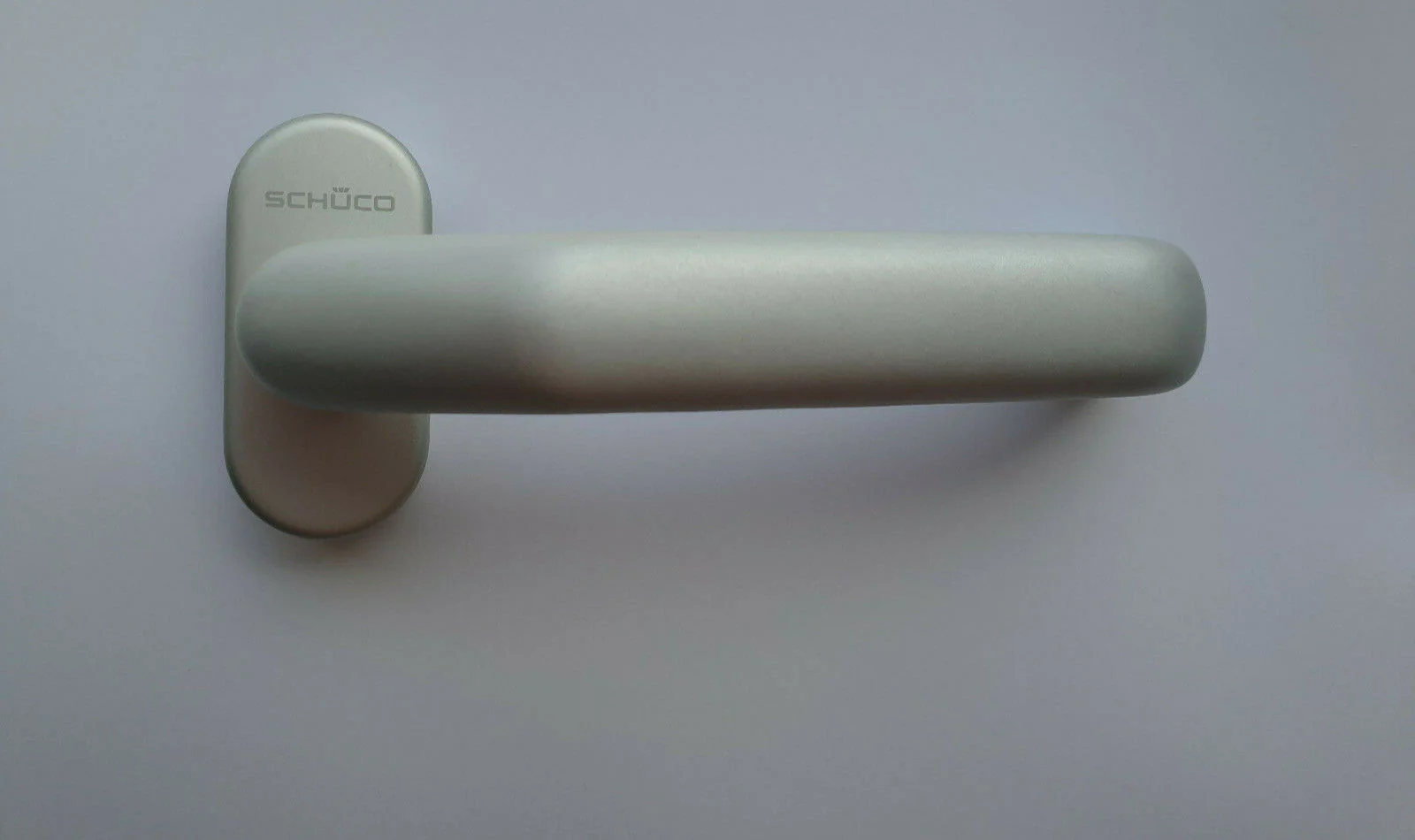 Genuine Schuco Sprung Level Door Handle Silver Satin- Ref 210709 - Image 4