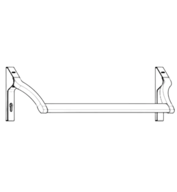 Schuco 212957 Push Bar (without hollow bar handle) Alu- Commercial Grade Panic Hardware for Emergency Exit Systems - Image 4