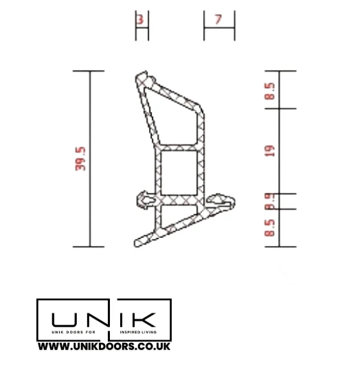 SCHÜCO 246055-Glazing Gasket- 5 metres - Image 3