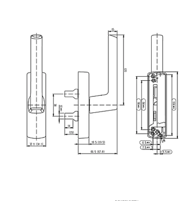 SIEGENIA SI-line LM Traffic Aluminum Tilt & Turn Window Handle - Image 5