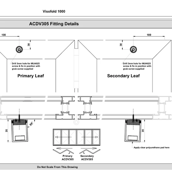Smart ACDV 305 Bifold Door Magnetic Catch-black - Image 4