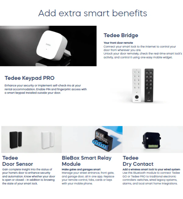 Tedee Pro Smart Lock- Keyless Entry- Smart lock unit only - Image 6