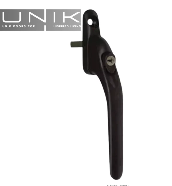 Vita Inline Espag Window Handle Black - Image 3