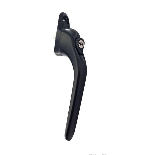 Vita Inline Espag Window Handle Black - Image 4